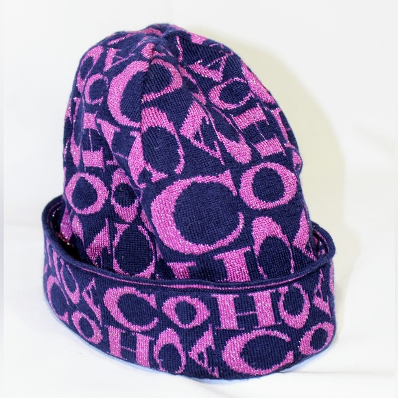 Coach logo beanie, EUC - Picture 6 of 9